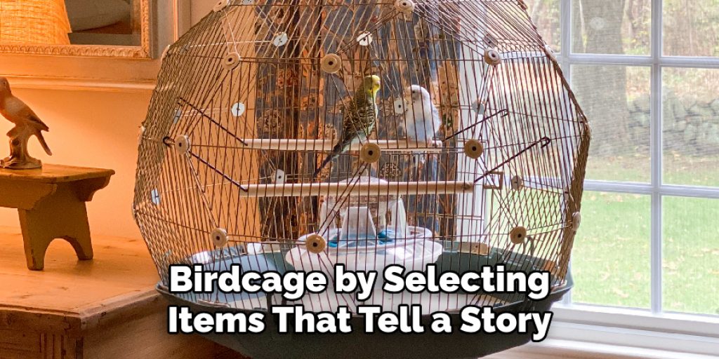 Birdcage by Selecting Items That Tell a Story