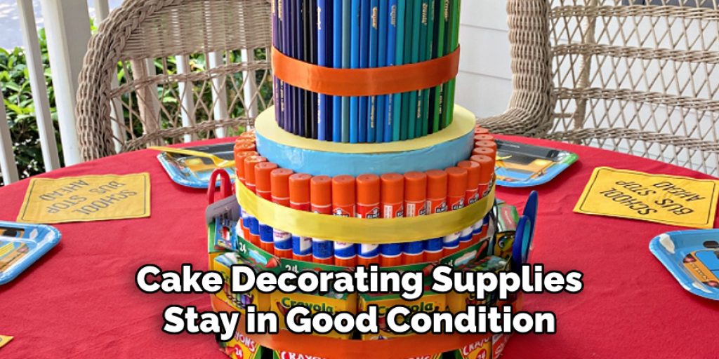 Cake Decorating Supplies Stay in Good Condition