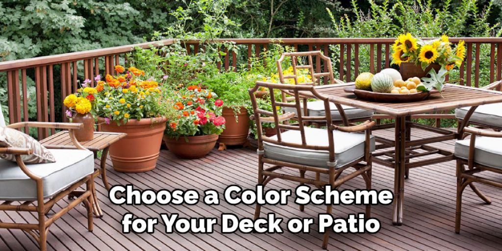 Choose a Color Scheme for Your Deck or Patio