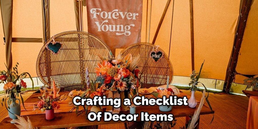 Crafting a Checklist Of Decor Items