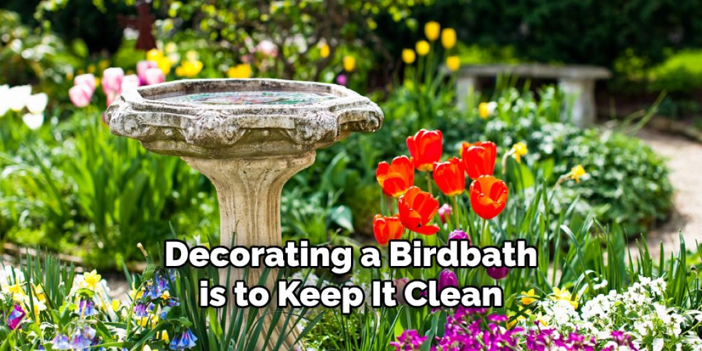 Decorating a Birdbath is to Keep It Clean