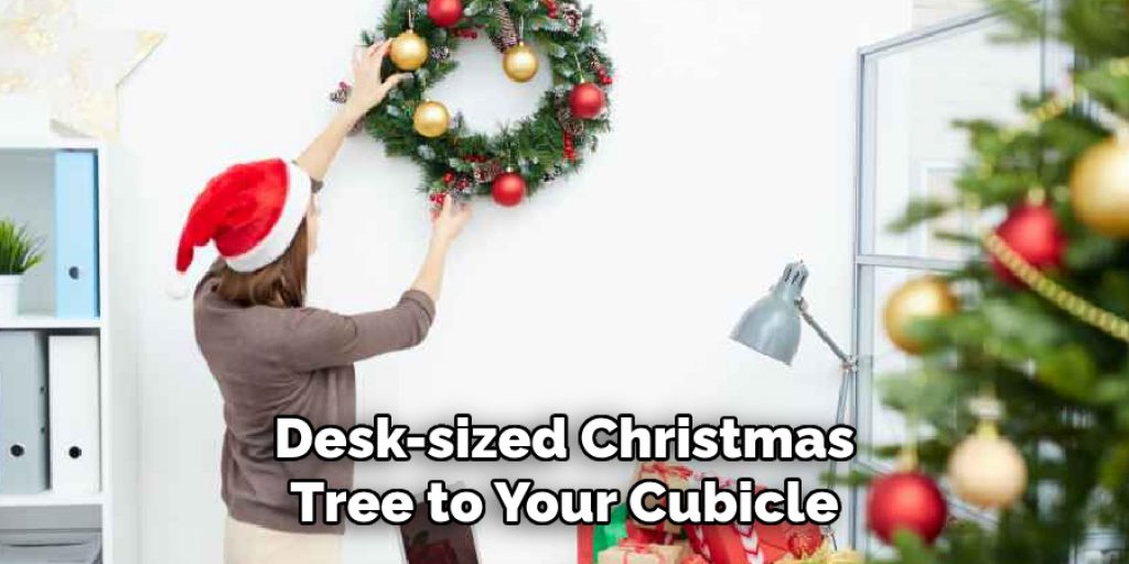 Desk-sized Christmas Tree to Your Cubicle