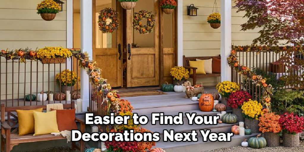 Easier to Find Your Decorations Next Year