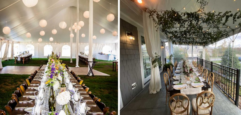 How to Decorate a Wedding Tent on a Budget