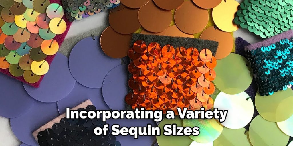 Incorporating a Variety of Sequin Sizes