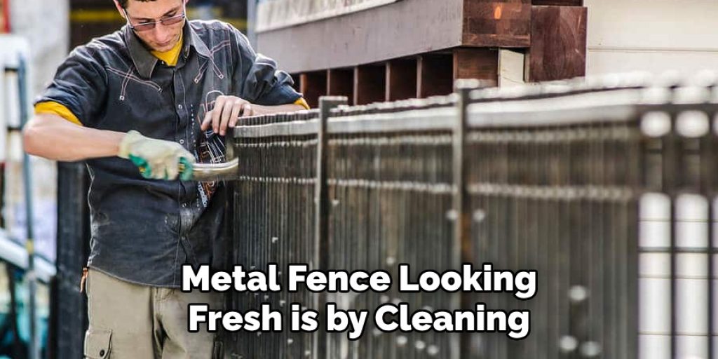 Metal Fence Looking Fresh is by Cleaning