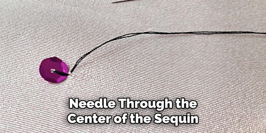 Needle Through the Center of the Sequin