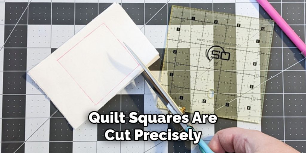 Quilt Squares Are Cut Precisely