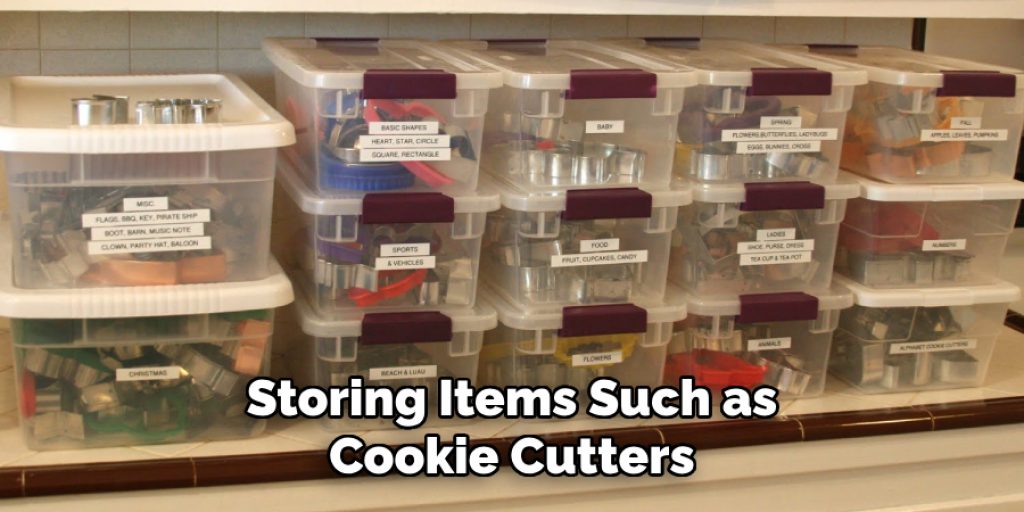 Storing Items Such as Cookie Cutters