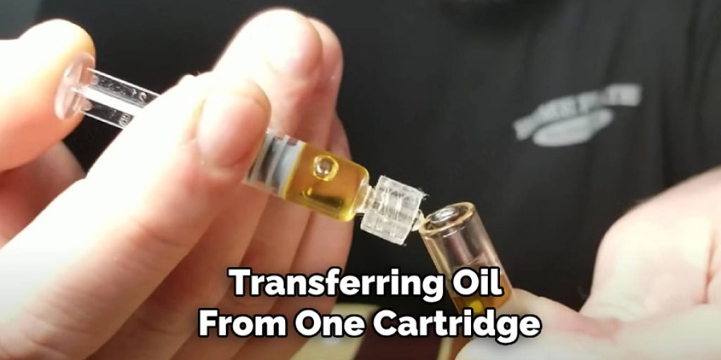 Transferring Oil
 From One Cartridge