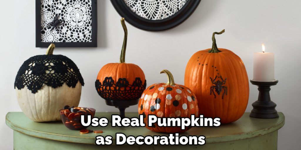 Use Real Pumpkins as Decorations