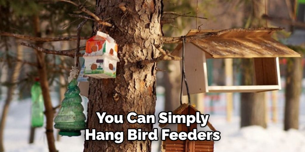 You Can Simply Hang Bird Feeders