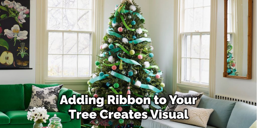 Adding Ribbon to Your Tree Creates Visual