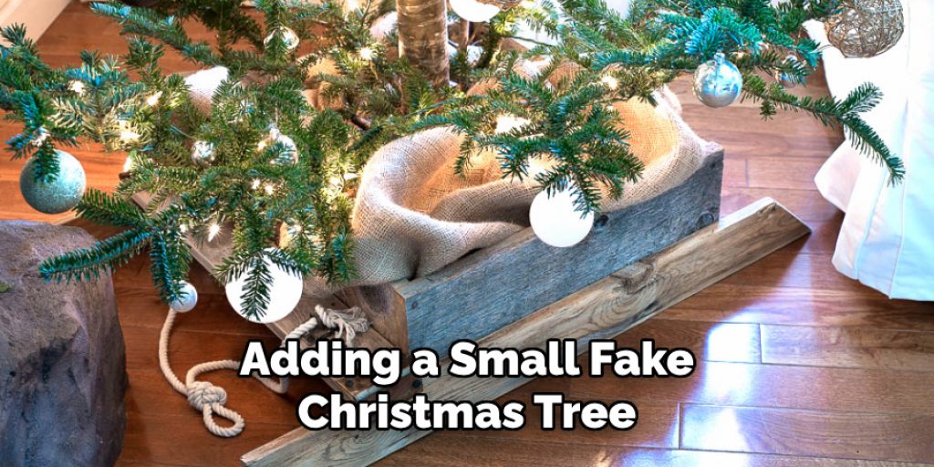 Adding a Small Fake Christmas Tree