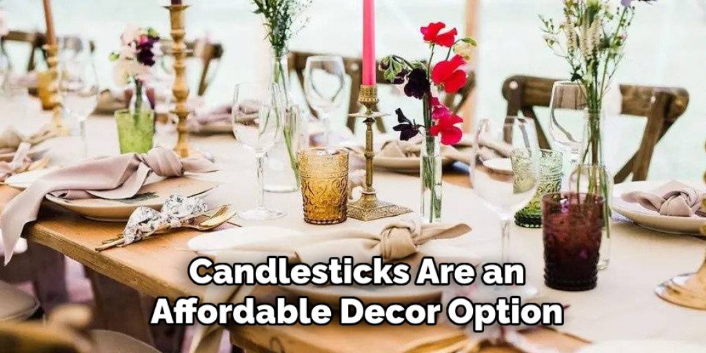 Candlesticks Are an Affordable Decor Option