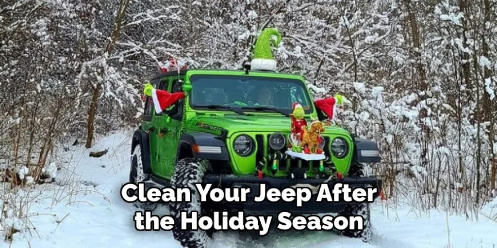 Clean Your Jeep After the Holiday Season
