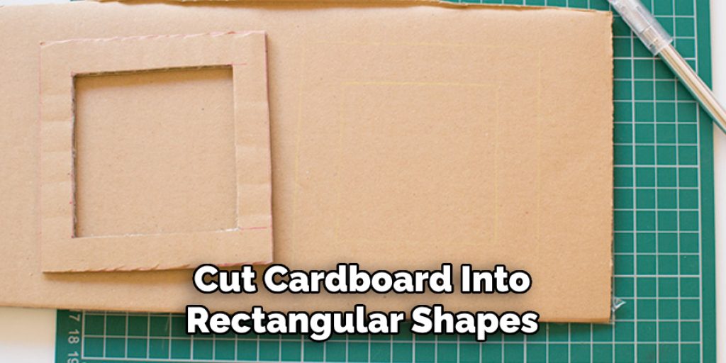 Cut Cardboard Into Rectangular Shapes