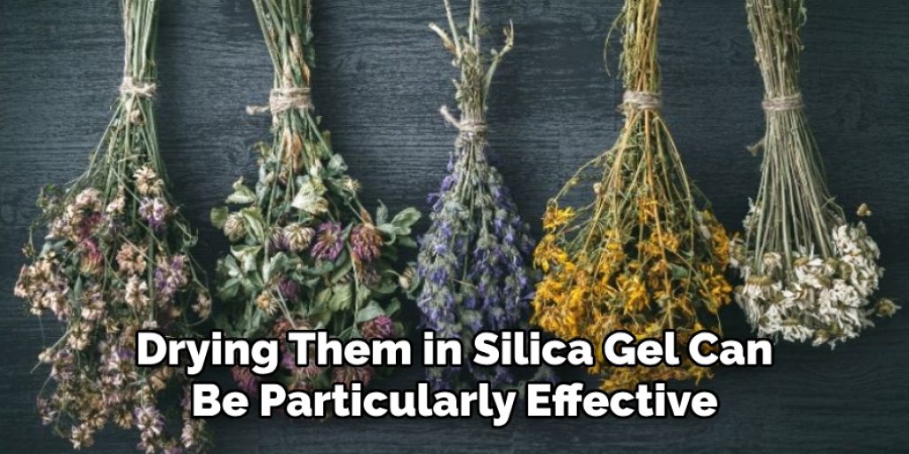 Drying Them in Silica Gel Can Be Particularly Effective