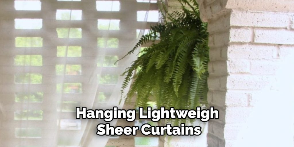 Hanging Lightweight Sheer Curtains