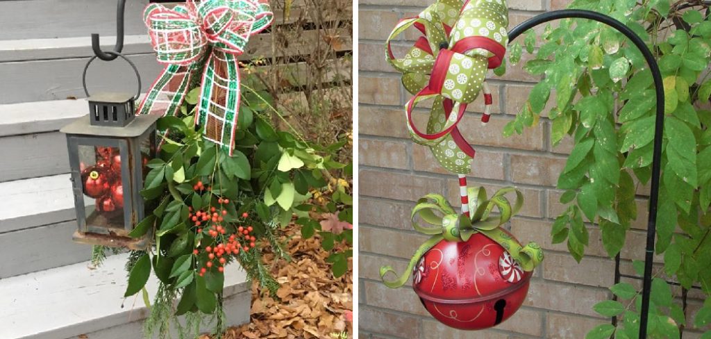 How to Decorate a Shepherd's Hook for Christmas