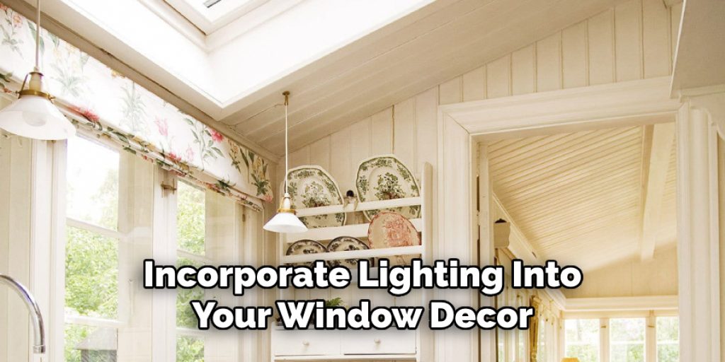 Incorporate Lighting Into Your Window Decor