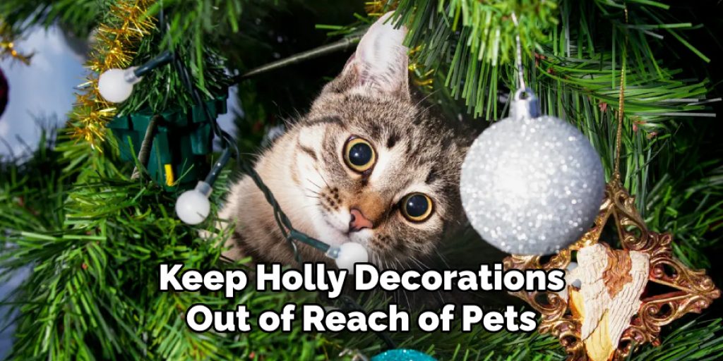 Keep Holly Decorations Out of Reach of Pets