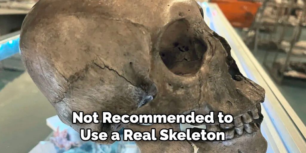 Not Recommended to Use a Real Skeleton