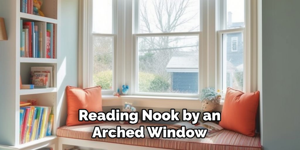 Reading Nook by an Arched Window