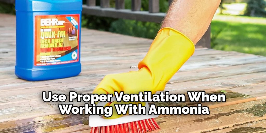 Use Proper Ventilation When Working With Ammonia