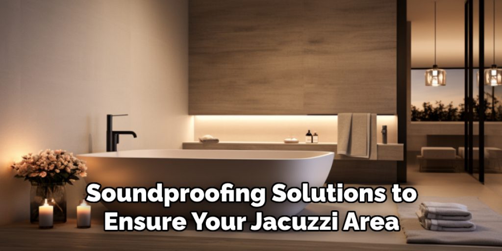 Soundproofing Solutions to Ensure Your Jacuzzi Area