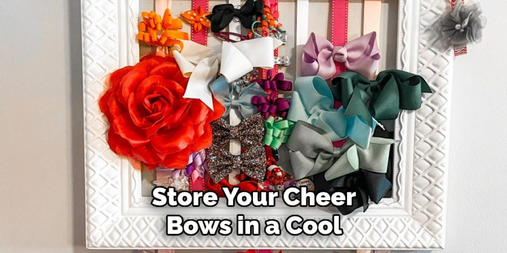 Store Your Cheer Bows in a Cool