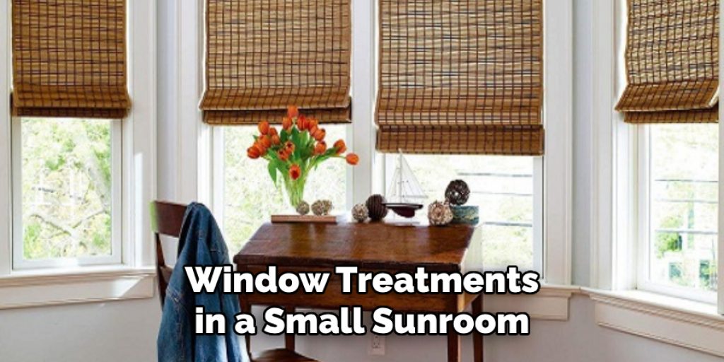 Window Treatments in a Small Sunroom