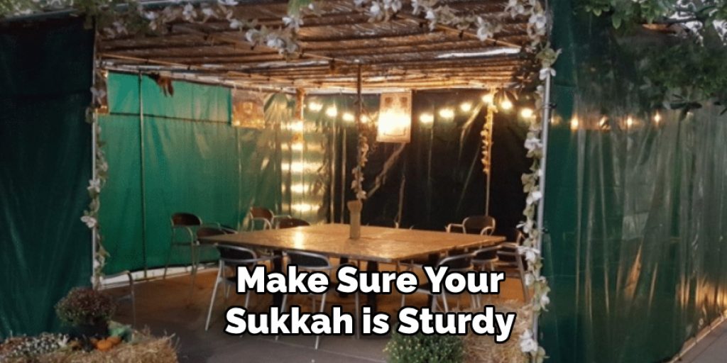 Make Sure Your Sukkah is Sturdy