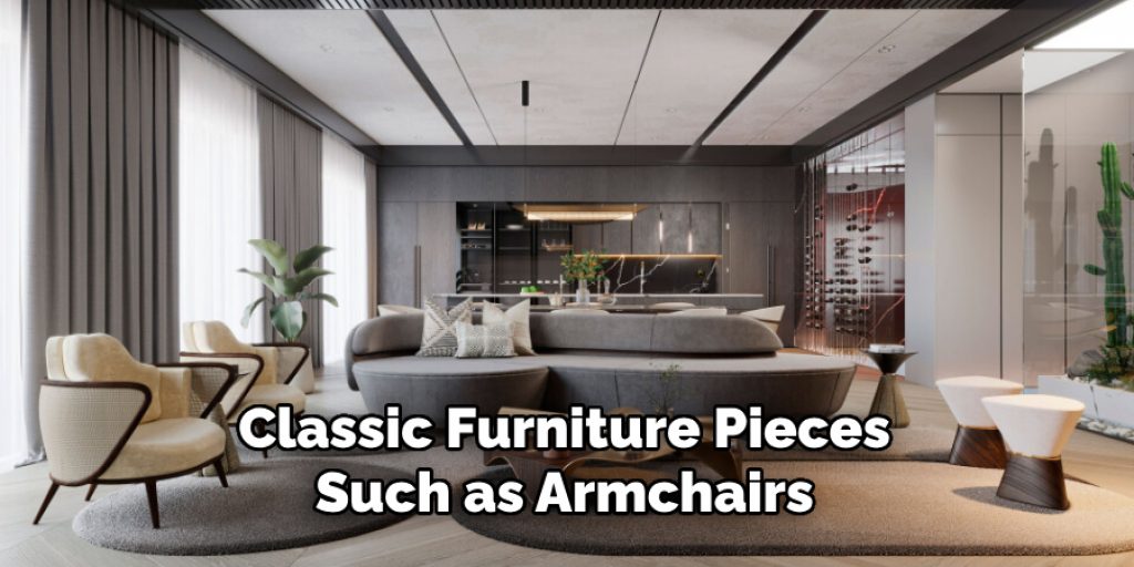 Classic Furniture Pieces Such as Armchairs 