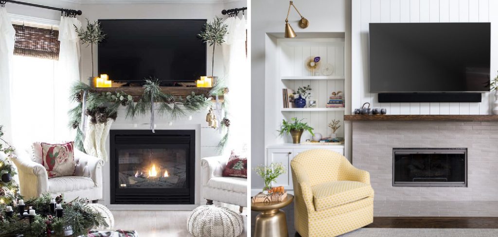 How to Decorate a Fireplace Mantel With a Tv