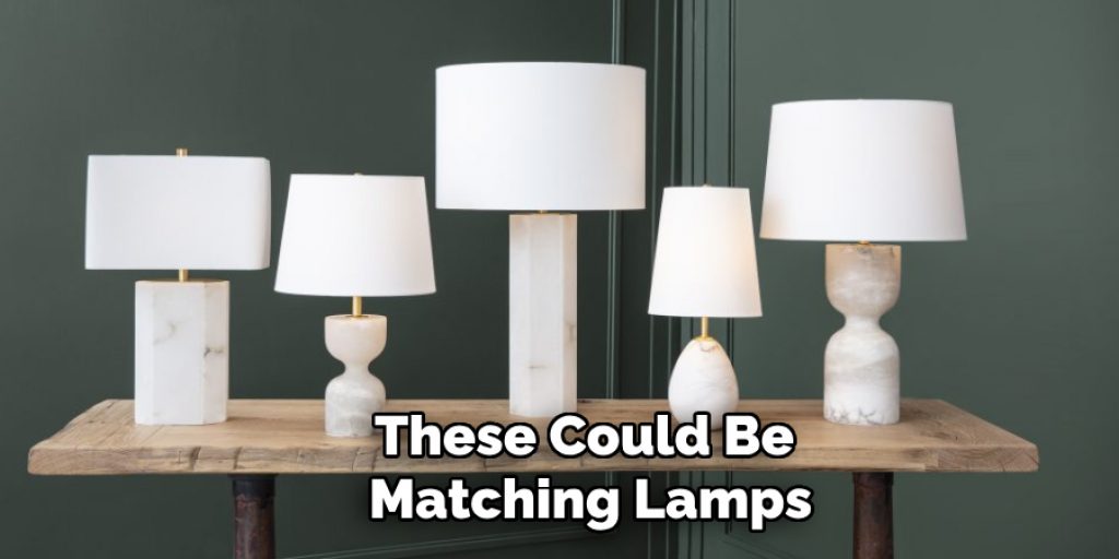 These Could Be Matching Lamps