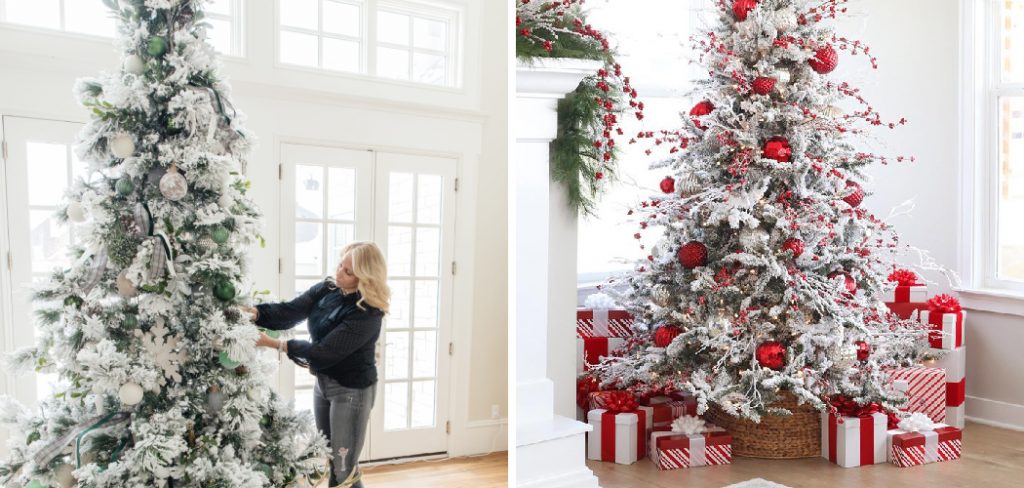 How to Decorate Frosted Christmas Tree