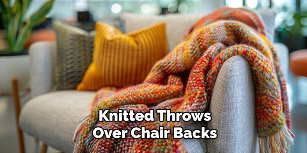  Knitted Throws Over Chair Backs