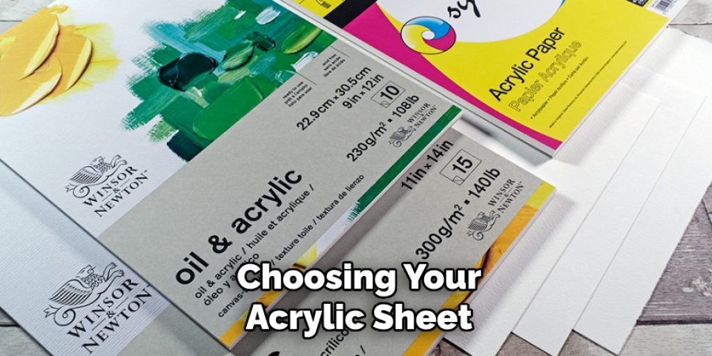 Choosing Your
Acrylic Sheet