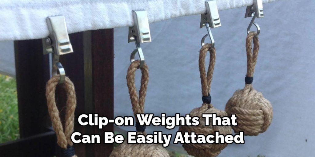 Clip-on Weights That
Can Be Easily Attached