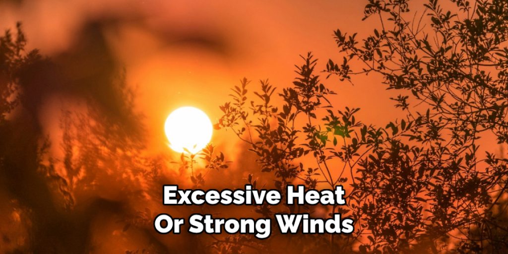 Excessive Heat
Or Strong Winds