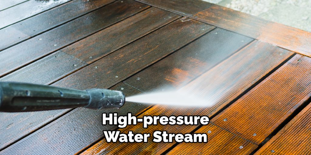 High-pressure
Water Stream