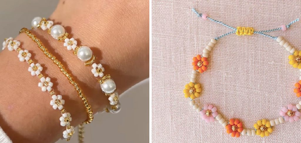 How to Make Beaded Daisy Bracelets