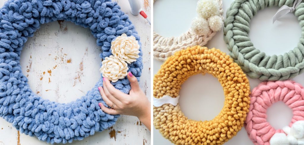 How to Make a Loop Yarn Wreath