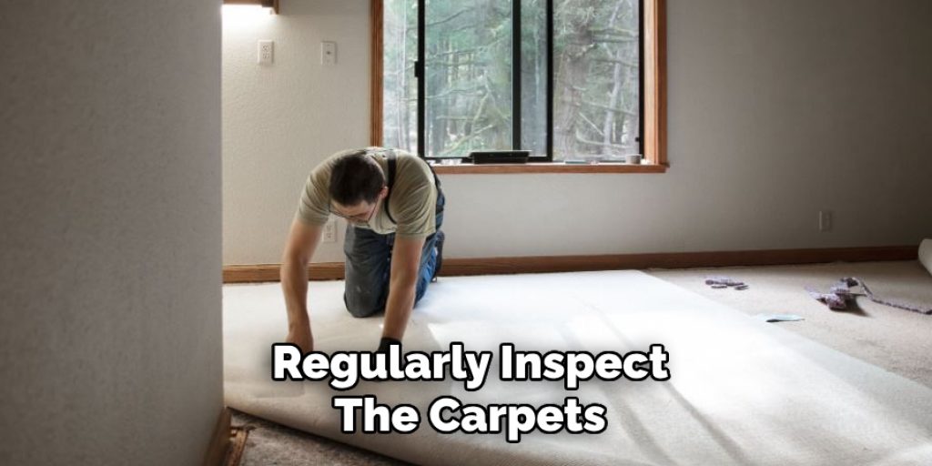 Regularly Inspect
The Carpets