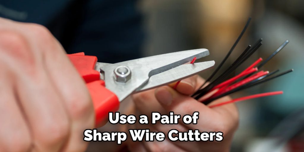 Use a Pair of
Sharp Wire Cutters