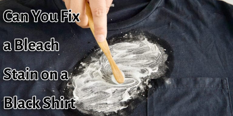 how to get bleach off a shirt