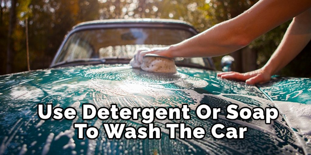 Using Detergent To Wash Car