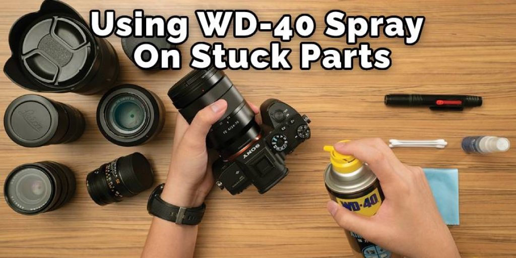 Use WD-40 Spray on Stuck Parts