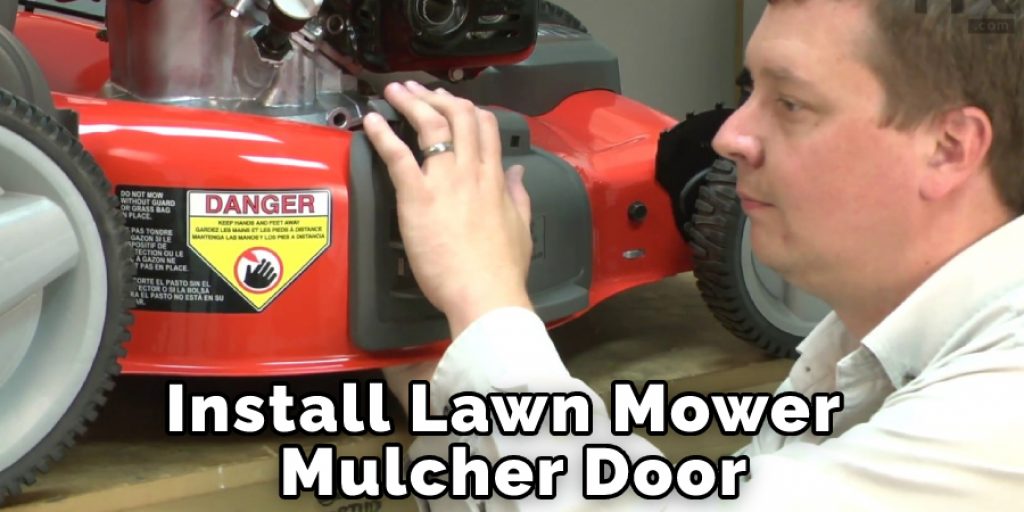 Install Lawn Mower Mulcher Door